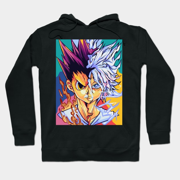 gon and killua Hoodie by Kuli art